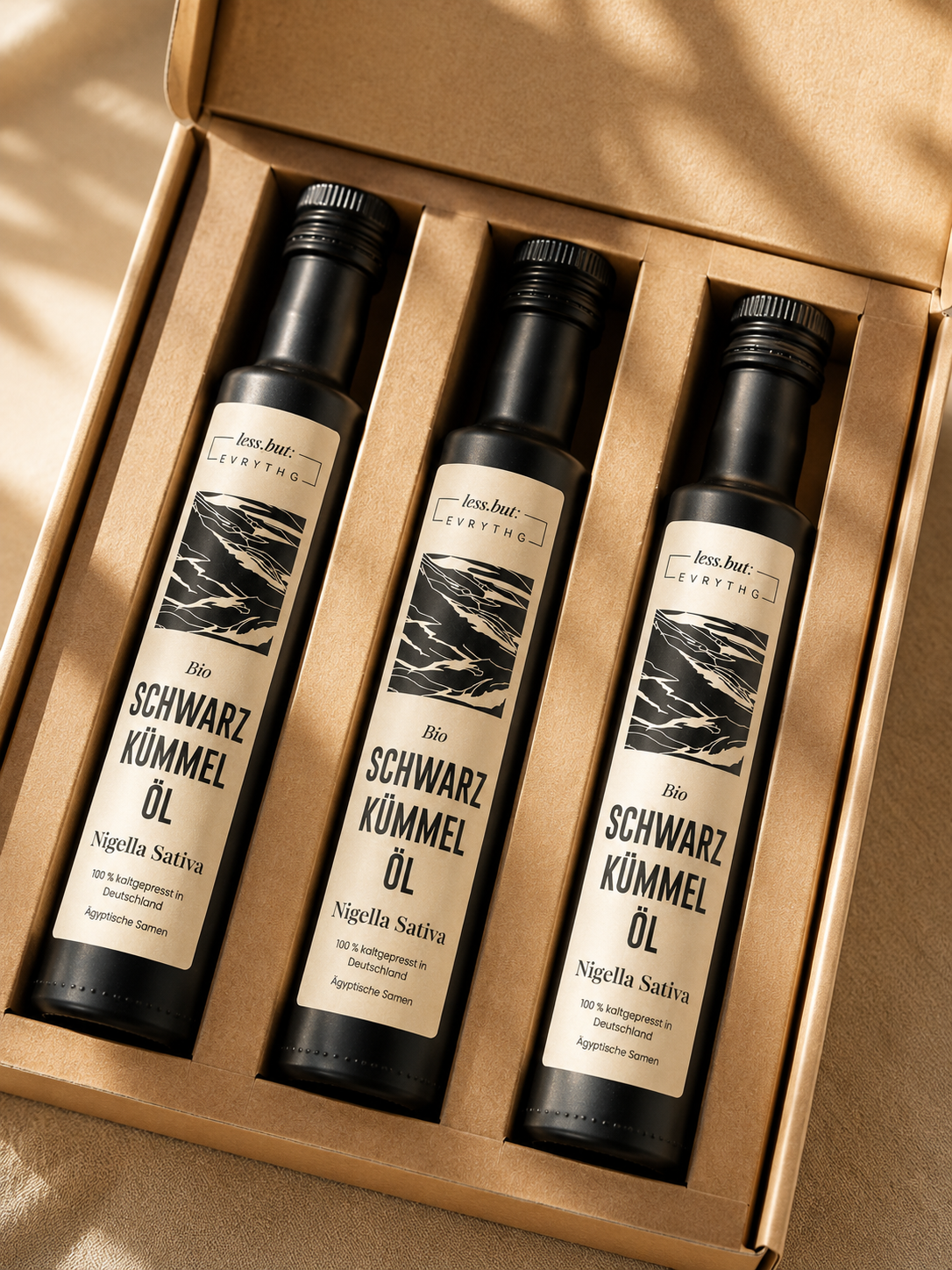 Bio Schwarzkümmelöl ungefiltert · im 3er Set